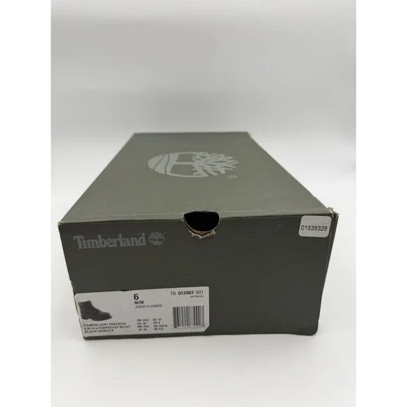 Junior's Timberland Premium 6 IN Waterproof Boot Black Nubuck Size 6 - Picture 11 of 11